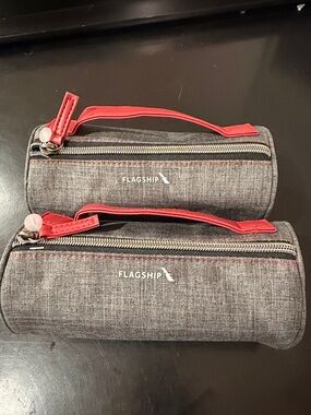 2 Nee Sealed American Airlines Cosmetic Bag with amenities inside